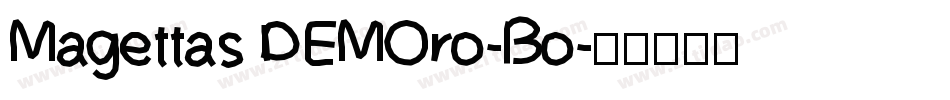 Magettas DEMOro-Bo字体转换